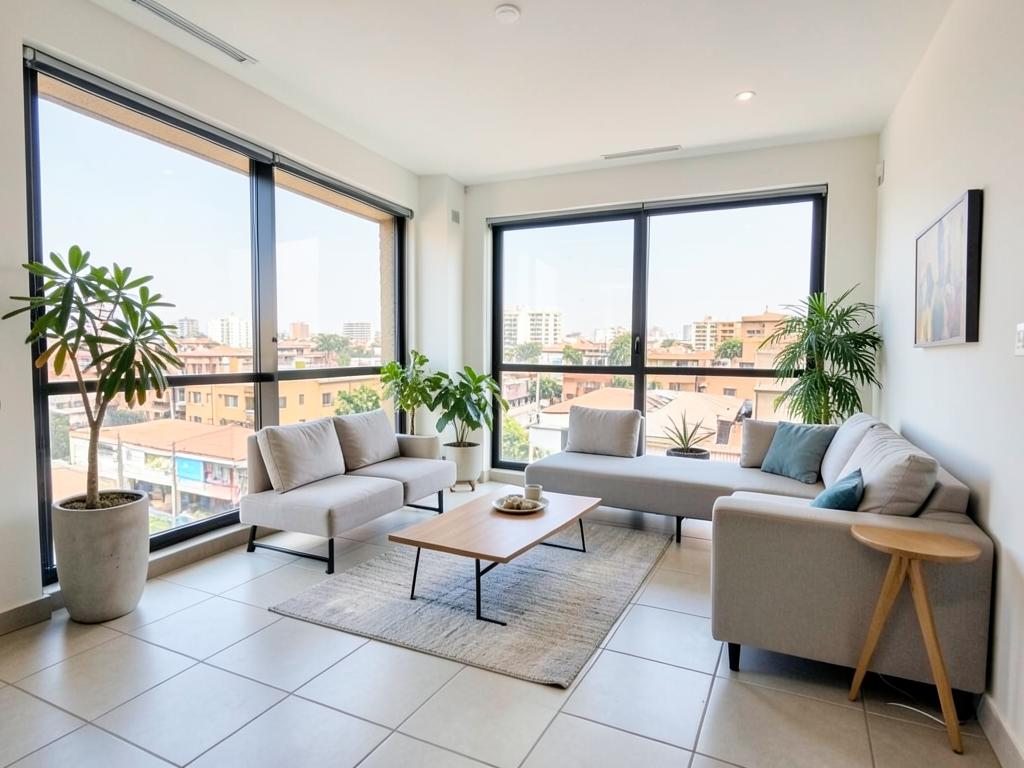 Bright 2-bedroom apartment near the centre